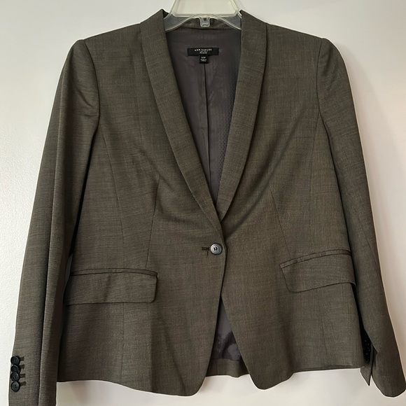 Ann Taylor Brown Wool Suit Jacket, 12P
